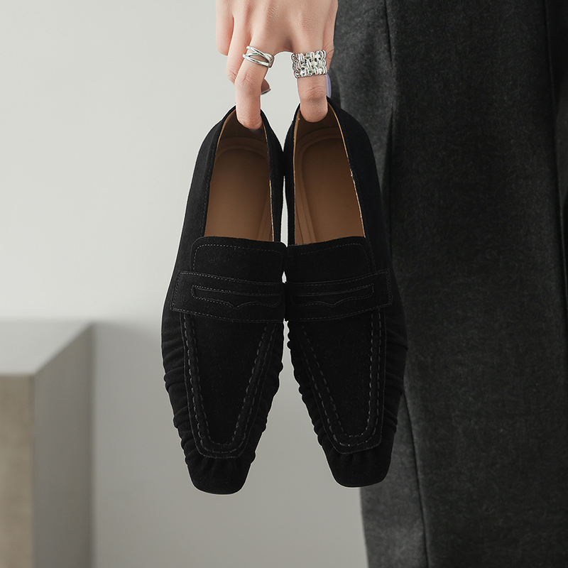 Escarpins plissés en cuir véri - Casual Sandal Leather avis et prix