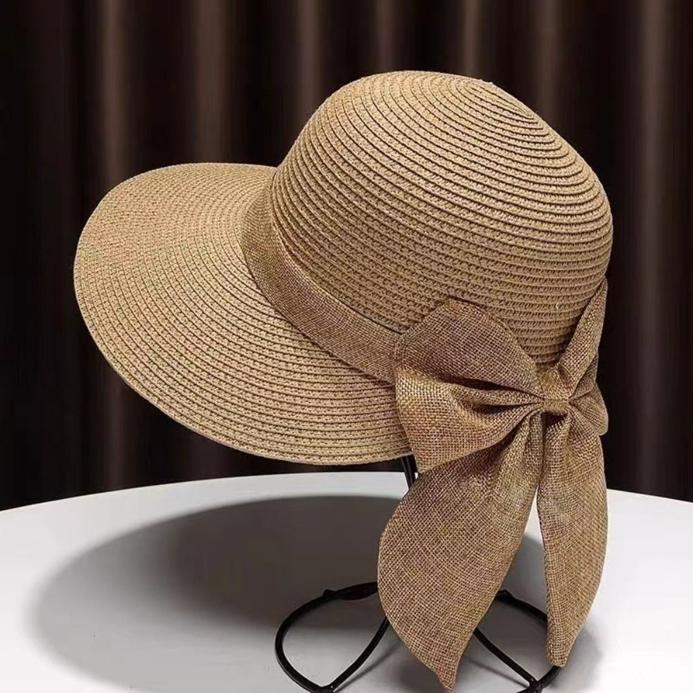 Chapeau de soleil à nœud papil - Bucket Hat Straw avis et prix