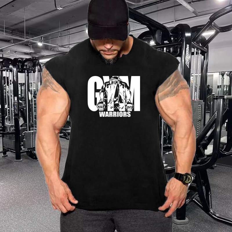 T-shirts sans manches en coton - Tank Top Muscle avis et prix