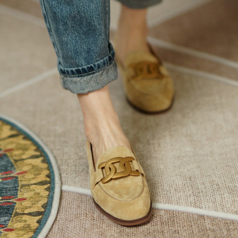 Mocassins en cuir suédé pour f - Casual Sandal Leather avis et prix