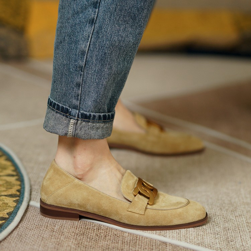 Mocassins en cuir suédé pour f - Casual Sandal Leather avis et prix