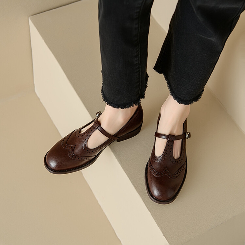 Escarpins en cuir fendu pour f - Casual Sandal Leather avis et prix