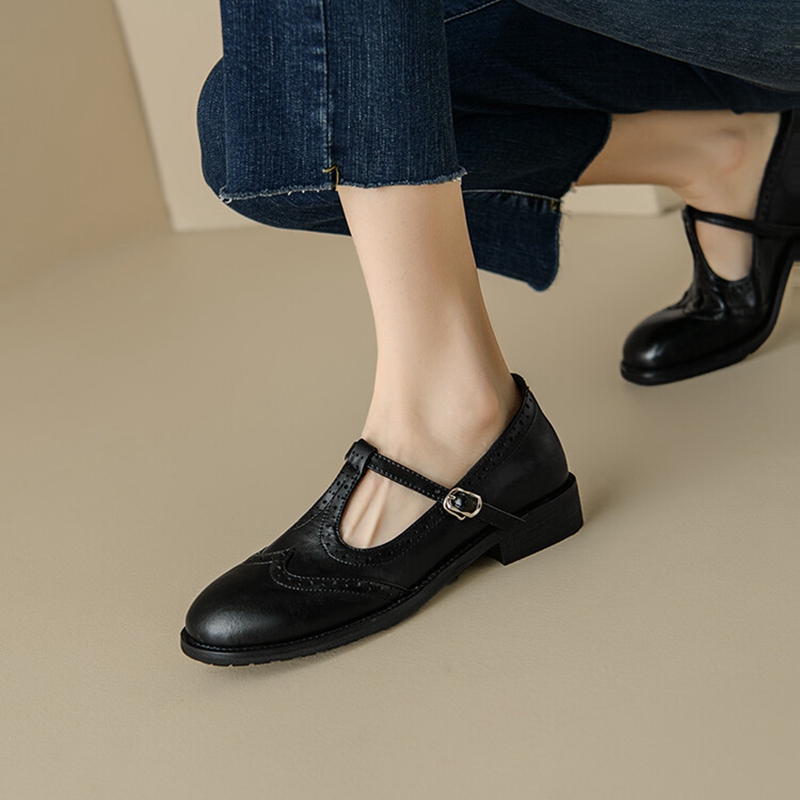 Escarpins en cuir fendu pour f - Casual Sandal Leather avis et prix