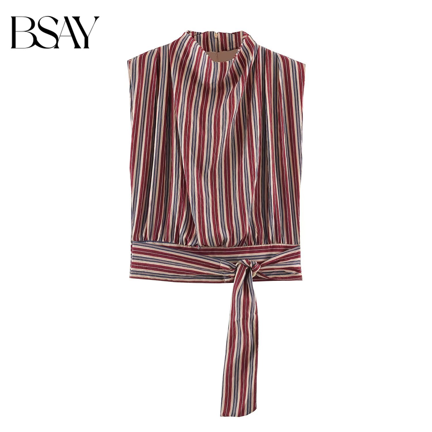 BSAY 2026 – Nouveau haut rayé  - Shirt Camp Collar avis et prix