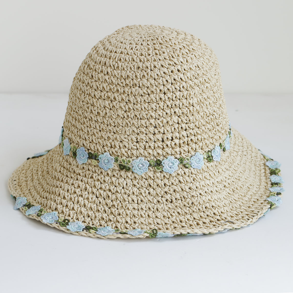 Nouveau Chapeau de soleil fleu - Bucket Hat Straw avis et prix