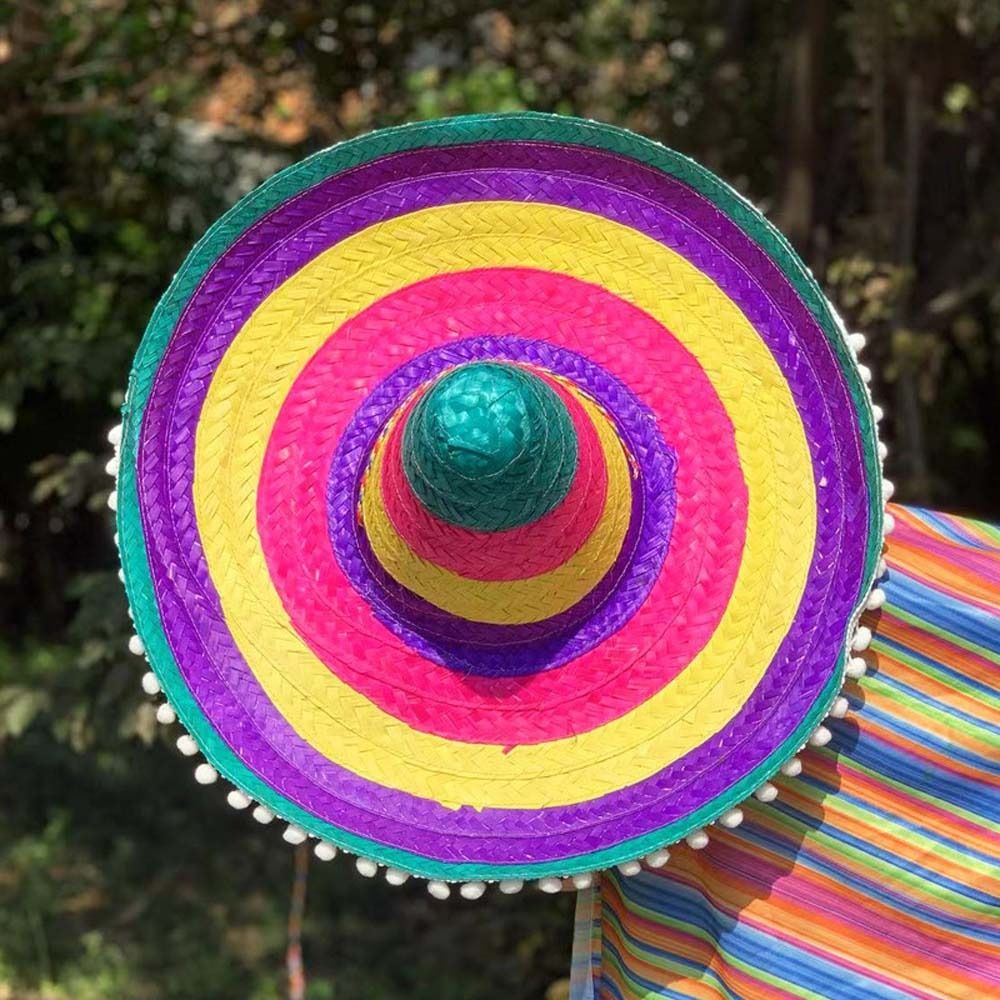 Chapeau de fête mexicain à lar - Bucket Hat Straw avis et prix