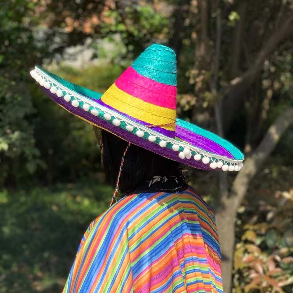 Chapeau de fête mexicain à lar - Bucket Hat Straw avis et prix