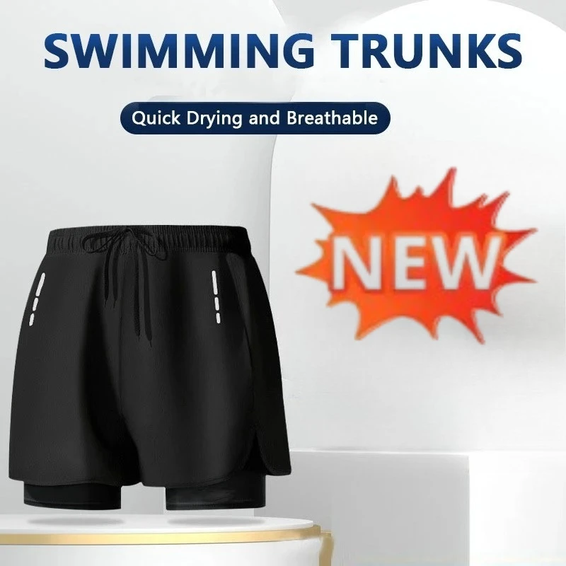 Short de bain 2-en-1 pour homm - Swim Trunk Quick Dry avis et prix