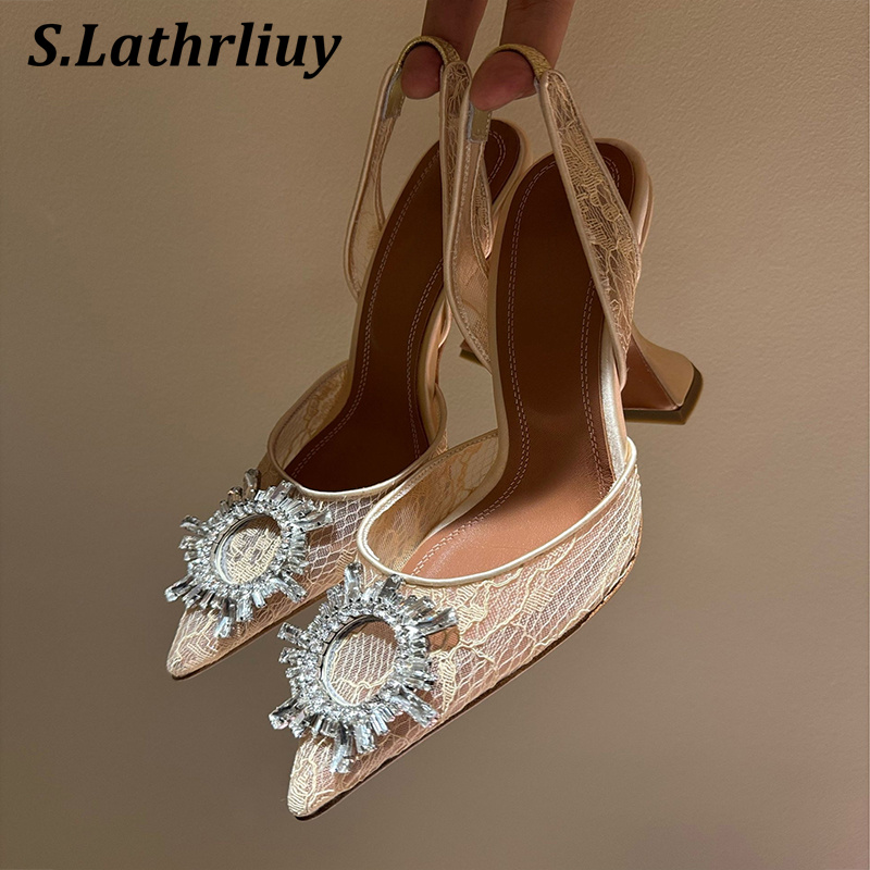 Sandales strass fleur bout poi - Casual Sandal Leather avis et prix
