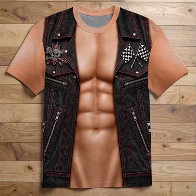 2026 T-shirt créatif en cuir p - Tank Top Muscle avis et prix
