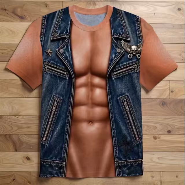 2026 T-shirt créatif en cuir p - Tank Top Muscle avis et prix